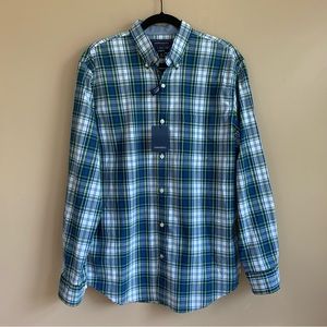 NWT! Crown & Ivy Men’s Plaid Button Down Long Sleeve Casual Dress Shirt | M